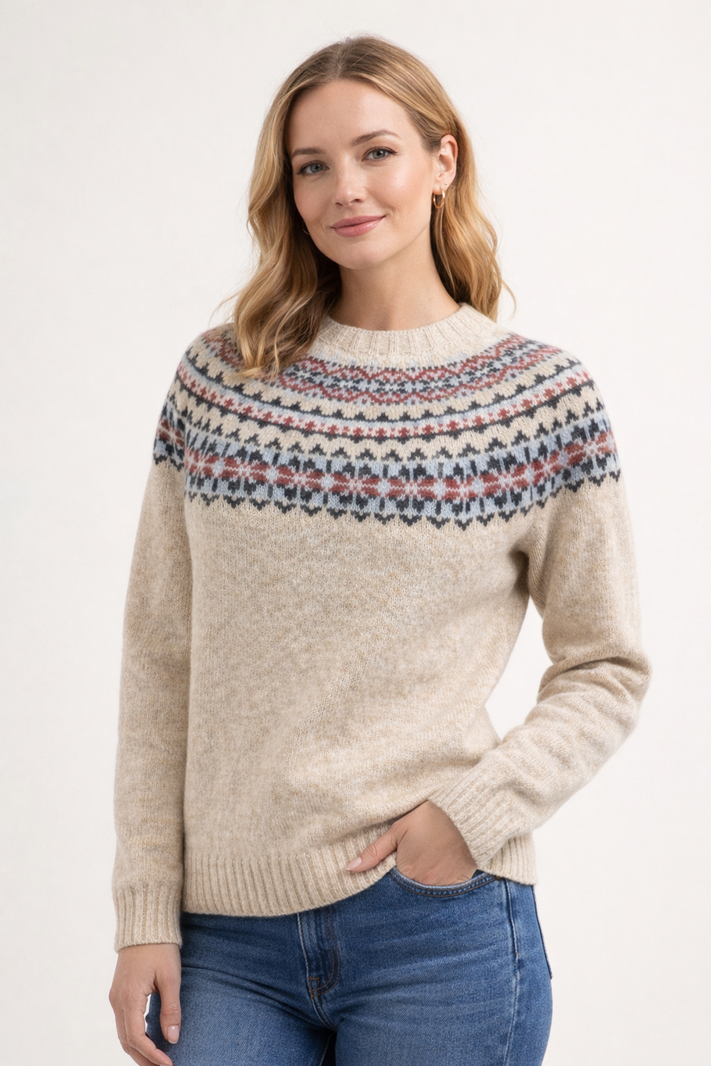 Harley of Scotland - Fairisle Super Knit - Calico