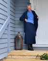 Royal Merino Rib Coat - Light Navy - LAST - Size S