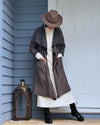 Ecolena Italian 80% Boiled Wool Long Coat - One Size Fits 10-18 - Various Colours