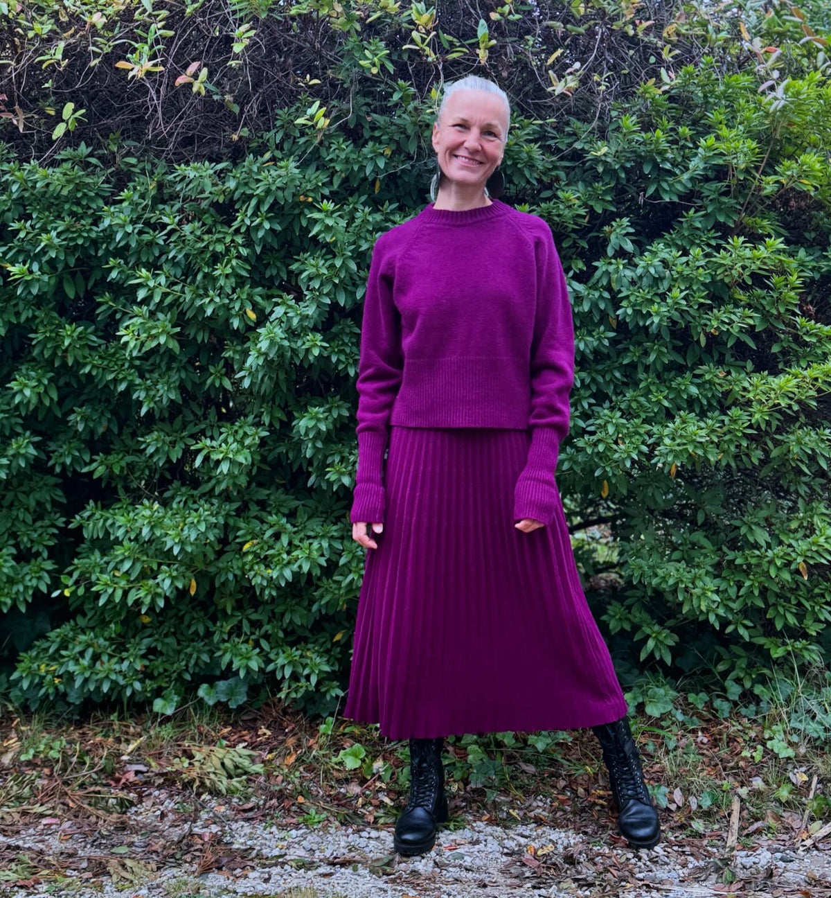 Italian ‘Rehana’ Cashmere Merino Mix Pleated Skirt - Various Colours