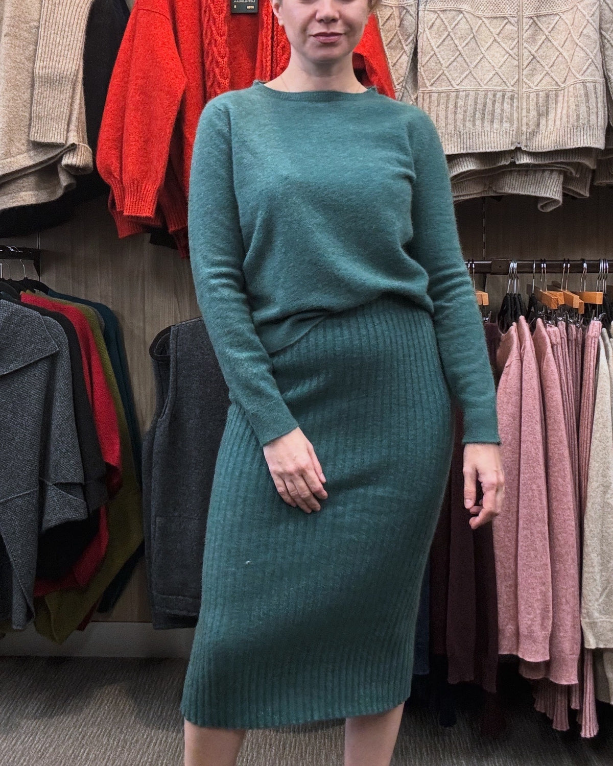 Paihamu Merino Possum Ribbed Skirt - Various Colours