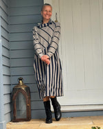 Kokomarina ‘Hidea’ Dress Stripe - Navy & Beige - LAST ONE - Size M