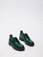 Fly London ‘Ruda’ Lace Up Leather Shoe - Shamrock Green