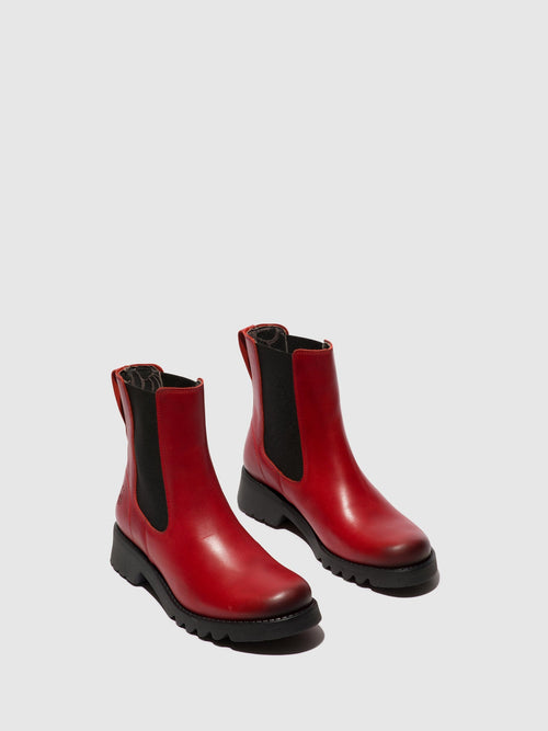 Fly London ‘Rope’ Chelsea Ankle Boot - Red