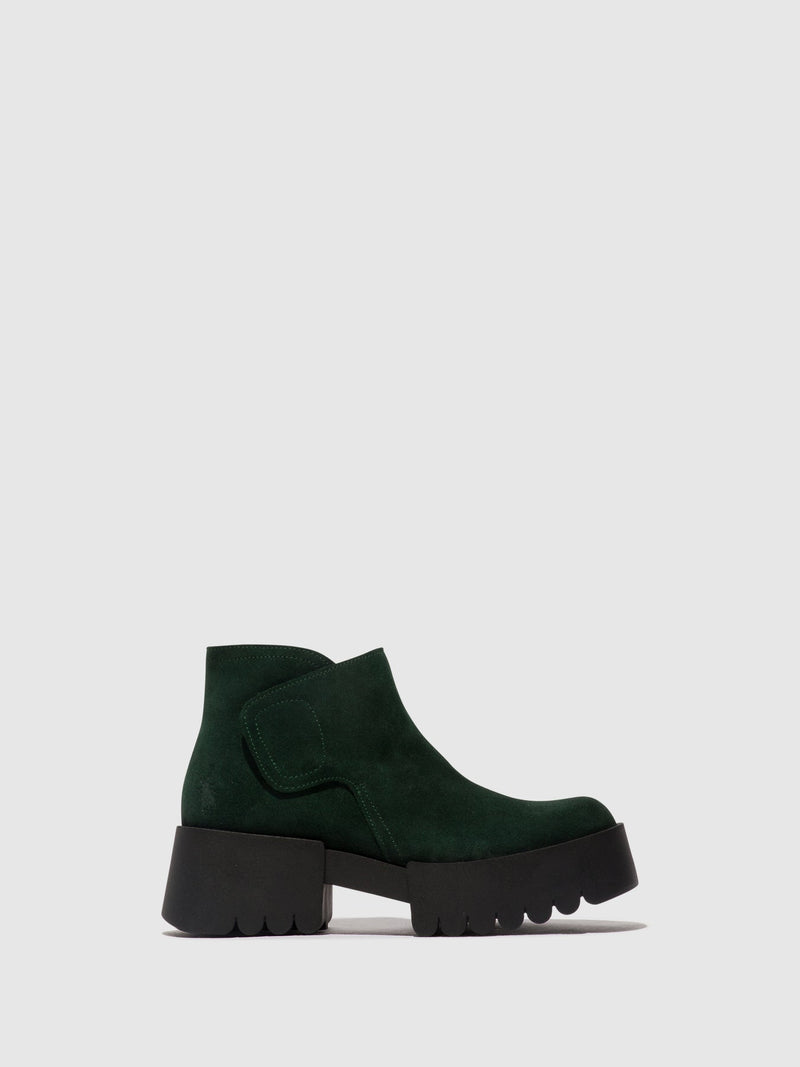 Fly London ‘Endo’ Velcro Ankle Boot - Green Forest