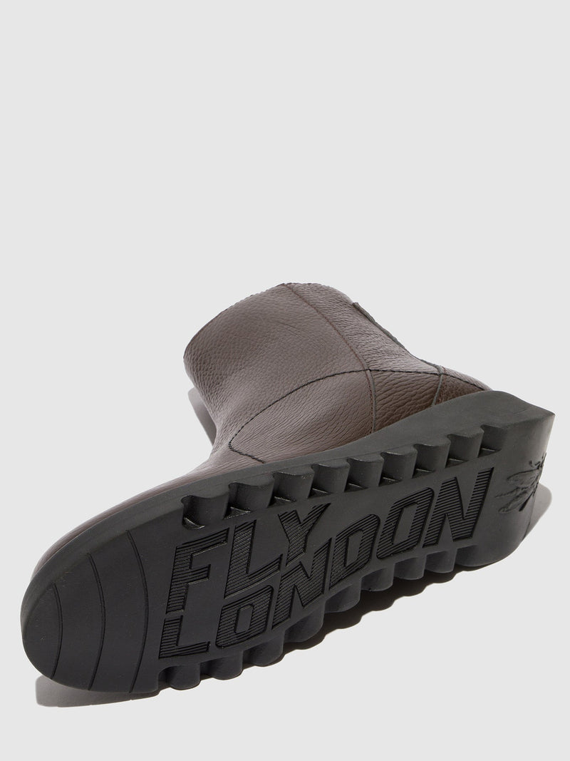 Fly London ‘Sagu' Zip Up Leather Ankle Boots - Chestnut – Ecolena