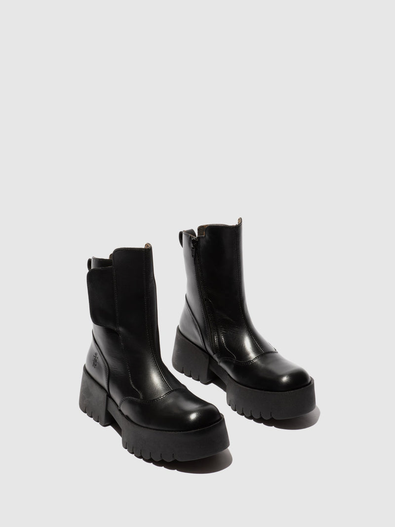 Fly London 'Egli' Velcro Ankle Boots - Black