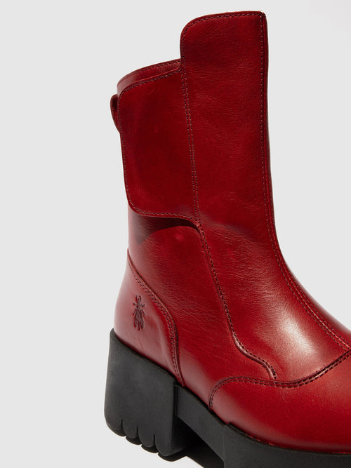 Fly London 'Egli' Velcro Ankle Boots - Red