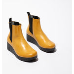 Fly London 'Vaze' Chelsea Leather Ankle Boots - Mustard