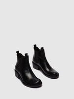 Fly London ‘Meme’ Chelsea Leather Ankle Boot - Black