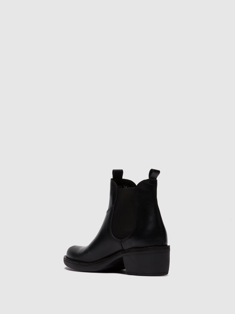 Fly London ‘Meme’ Chelsea Leather Ankle Boot - Black