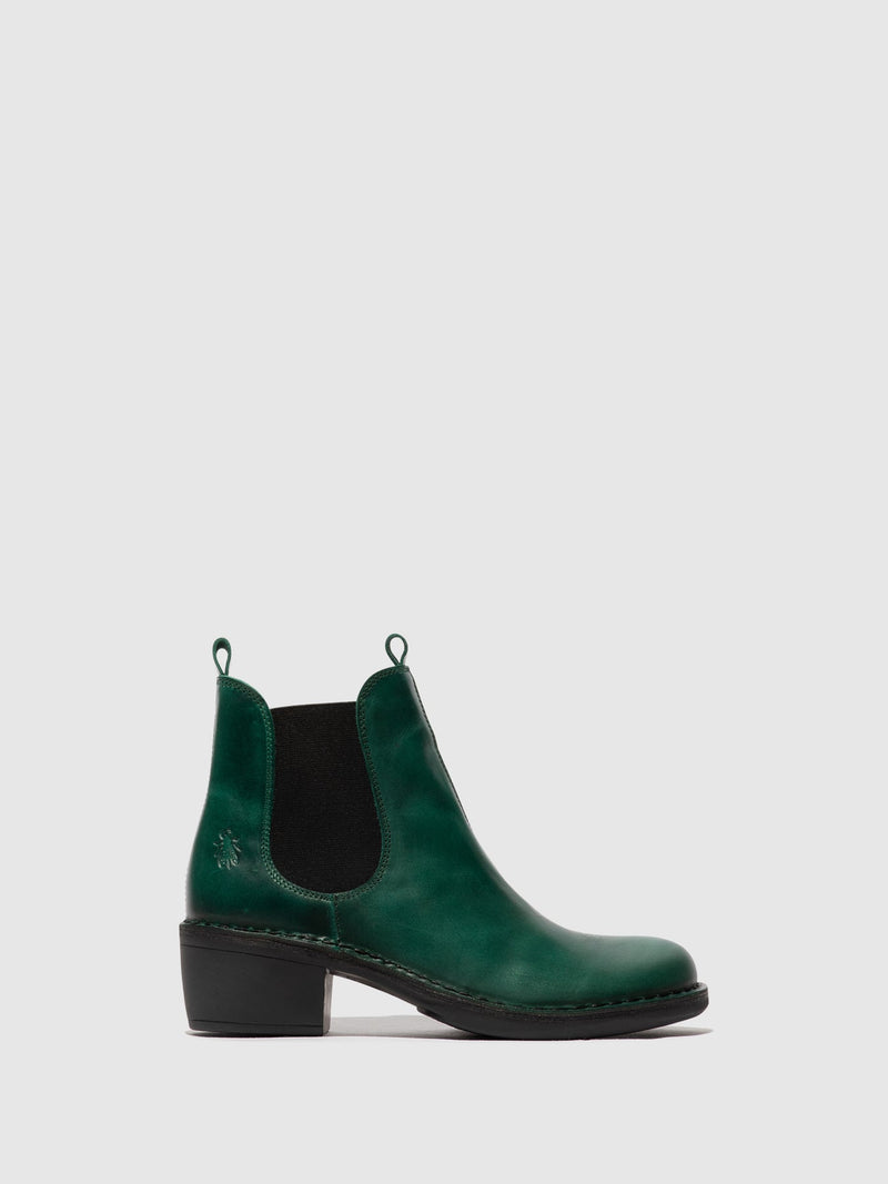 Fly London ‘Meme’ Chelsea Leather Ankle Boot - Shamrock Green