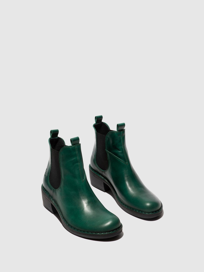 Fly London ‘Meme’ Chelsea Leather Ankle Boot - Shamrock Green