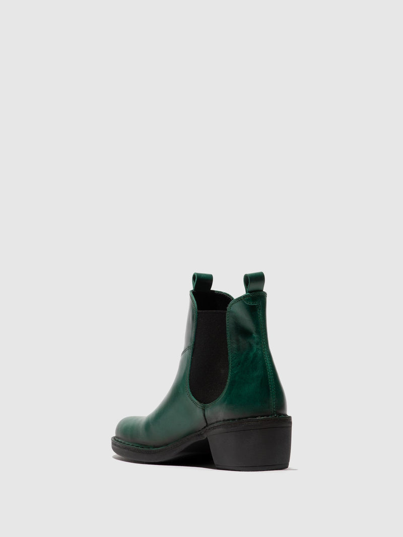 Fly London ‘Meme’ Chelsea Leather Ankle Boot - Shamrock Green