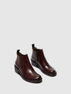 Fly London ‘Moof' Leather Ankle Boots - Wine