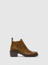 Fly London ‘Moof' Leather Ankle Boots - Camel