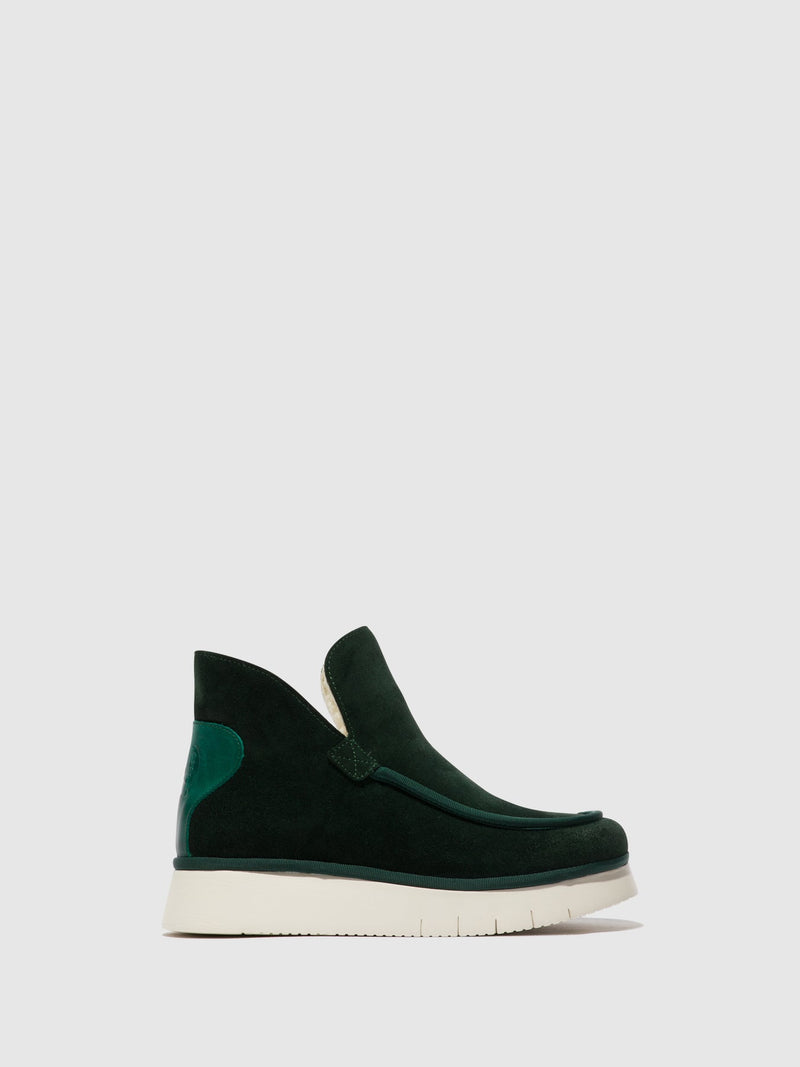 Fly London ‘Coze’ Suede Ankle Boot - Dark Green