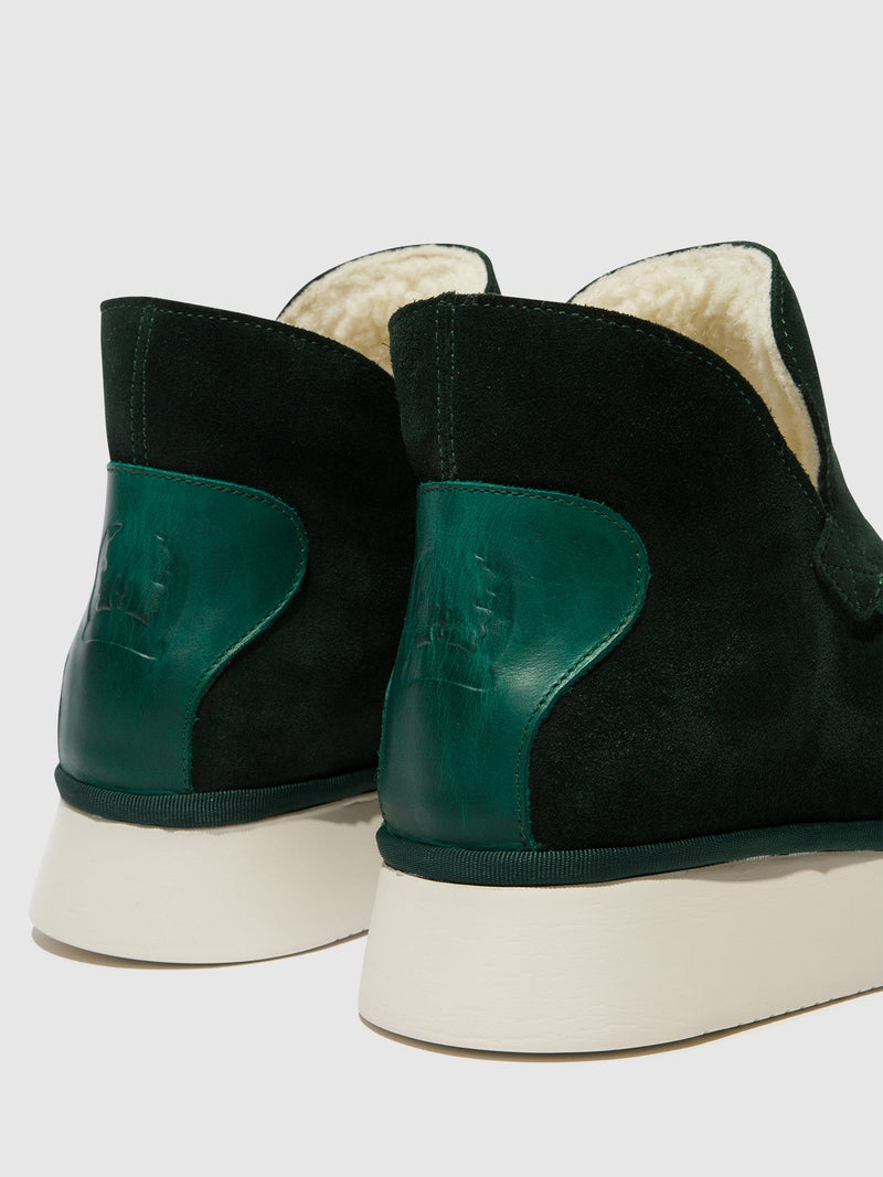 Fly London ‘Coze’ Suede Ankle Boot - Dark Green