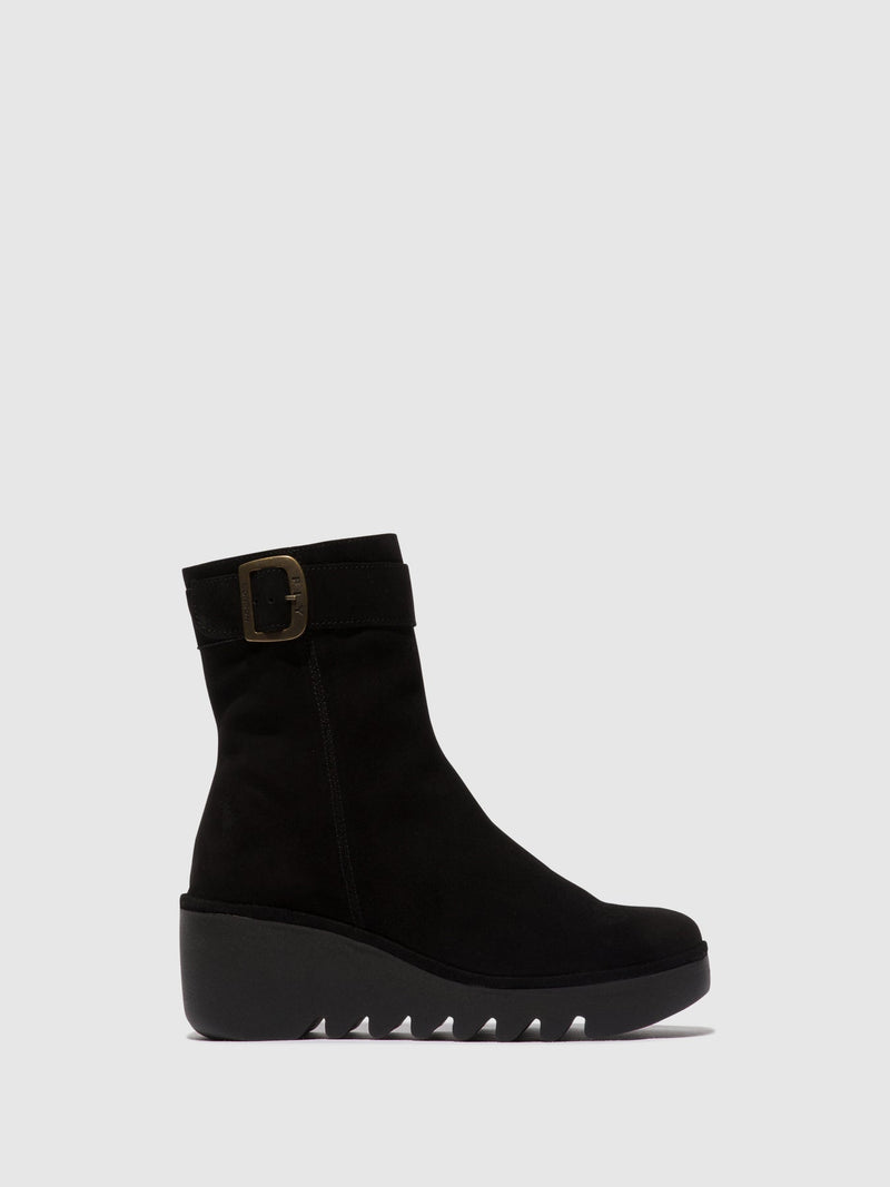 Fly London ‘Bepp’ Mid Boot - Black Suede