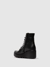 Fly London 'Birr' Lace Up Leather Boots - Black