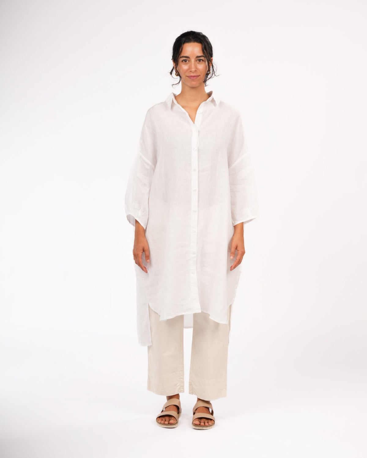 Montaigne - Romie - Oversized Linen Shirt Dress  - Various Colours