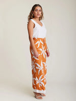 State Of Embrace ‘Tropicale Glide’ Palazzo Pant - Tangerine