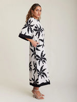 State Of Embrace Kaftan Dress - Tropicale Onyx