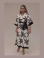 State Of Embrace Kaftan Dress - Tropicale Onyx