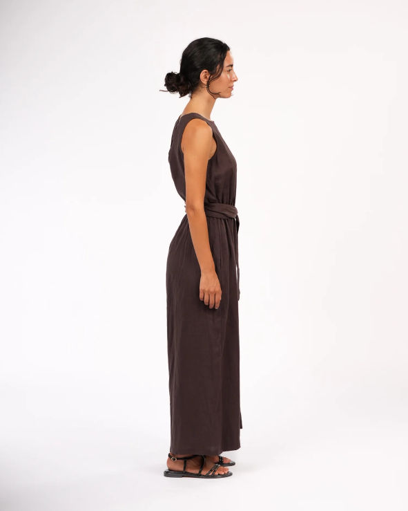 Montaigne - Alba - French Linen Tie-Waist Jumpsuit - Various Colours