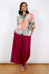 Linen Viscose Pant - Fuchsia  - LAST - Size M/L