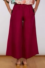 Linen Viscose Pant - Fuchsia  - LAST - Size M/L