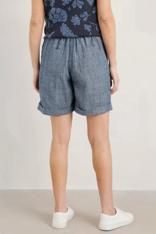 Seasalt Cornwall 'Penderleith' Shorts - Mid Indigo Wash