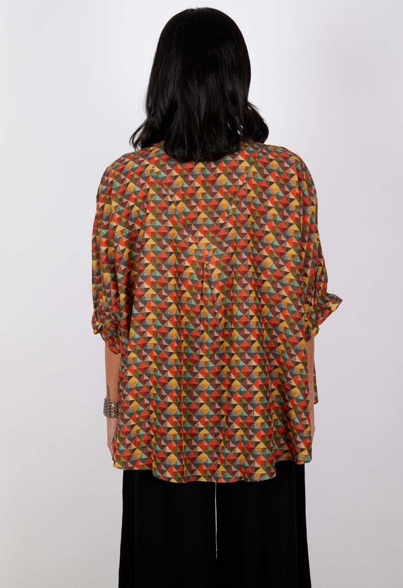 Swiss Cotton Swing Top - Multi