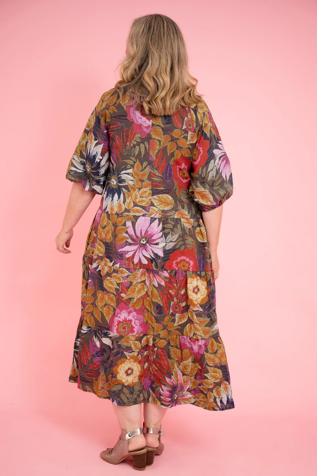 Doona Donna - Summertime Tiered Linen Dress - Various Colours