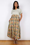 Swiss Cotton Dress - Green Circle