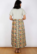 Swiss Cotton Dress - Green Circle