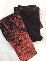 Luukaa Trousers Leggings - Black/ Orange