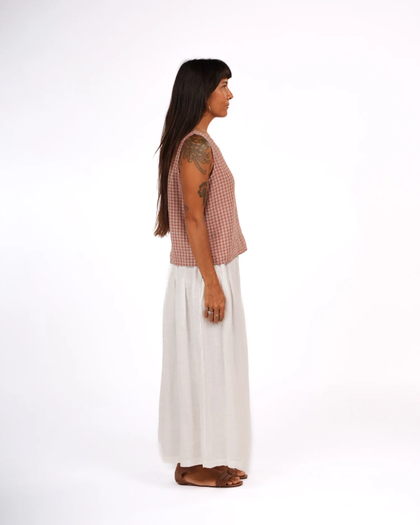 Montaigne ‘Ava’ Linen Gingham Cami Top - Various Colours