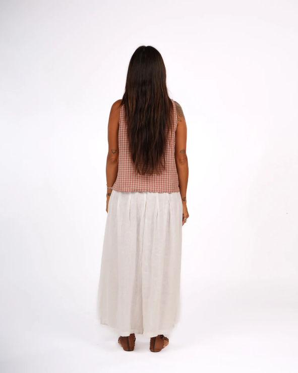 Montaigne ‘Ava’ Linen Gingham Cami Top - Various Colours