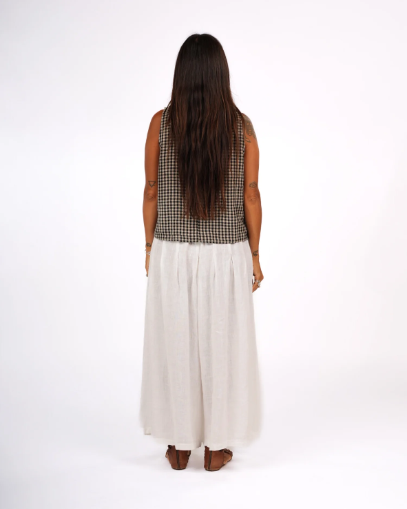 Montaigne ‘Ava’ Linen Gingham Cami Top - Various Colours