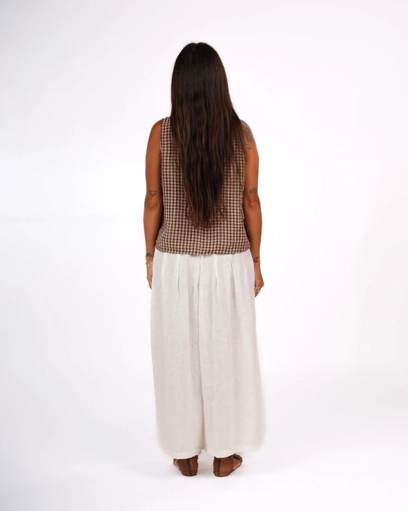 Montaigne ‘Ava’ Linen Gingham Cami Top - Various Colours