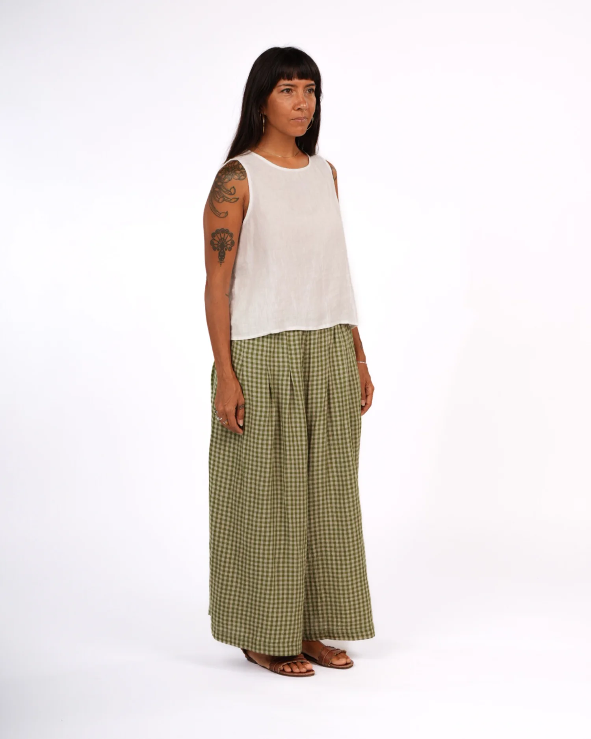 Montaigne - French Linen Gingham Check Culottes - Various Colours