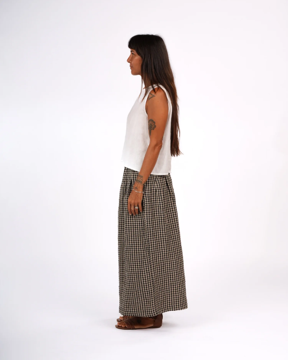 Montaigne - French Linen Gingham Check Culottes - Various Colours