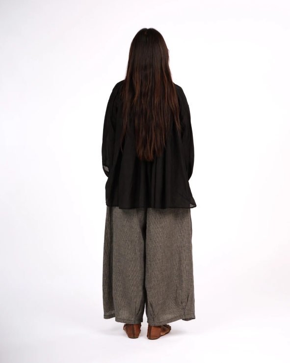 Montaigne - Palma - Cotton Silk Long Sleeve Blouse - Various Colours