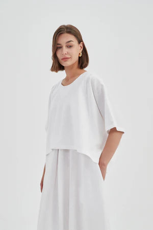 Tirelli Short Sleeve Box Layer Top - Various Colours