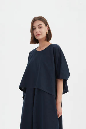 Tirelli Short Sleeve Box Layer Top - Various Colours