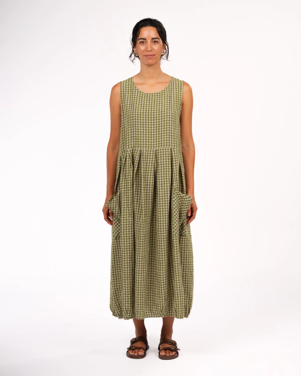 Montaigne - Sartene - French Linen Dress in Gingham - Various Colours
