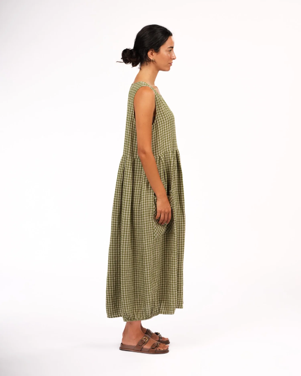 Montaigne - Sartene - French Linen Dress in Gingham - Various Colours