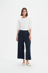 Tirelli Linen Cropped Wide Leg Pant - Various Colours