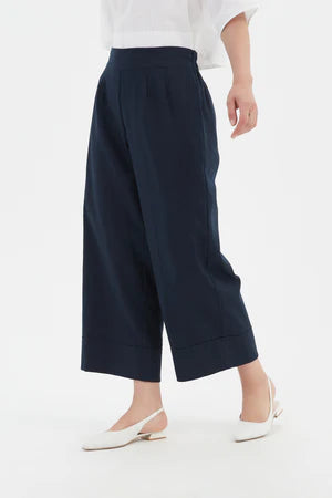 Tirelli Linen Cropped Wide Leg Pant - Various Colours